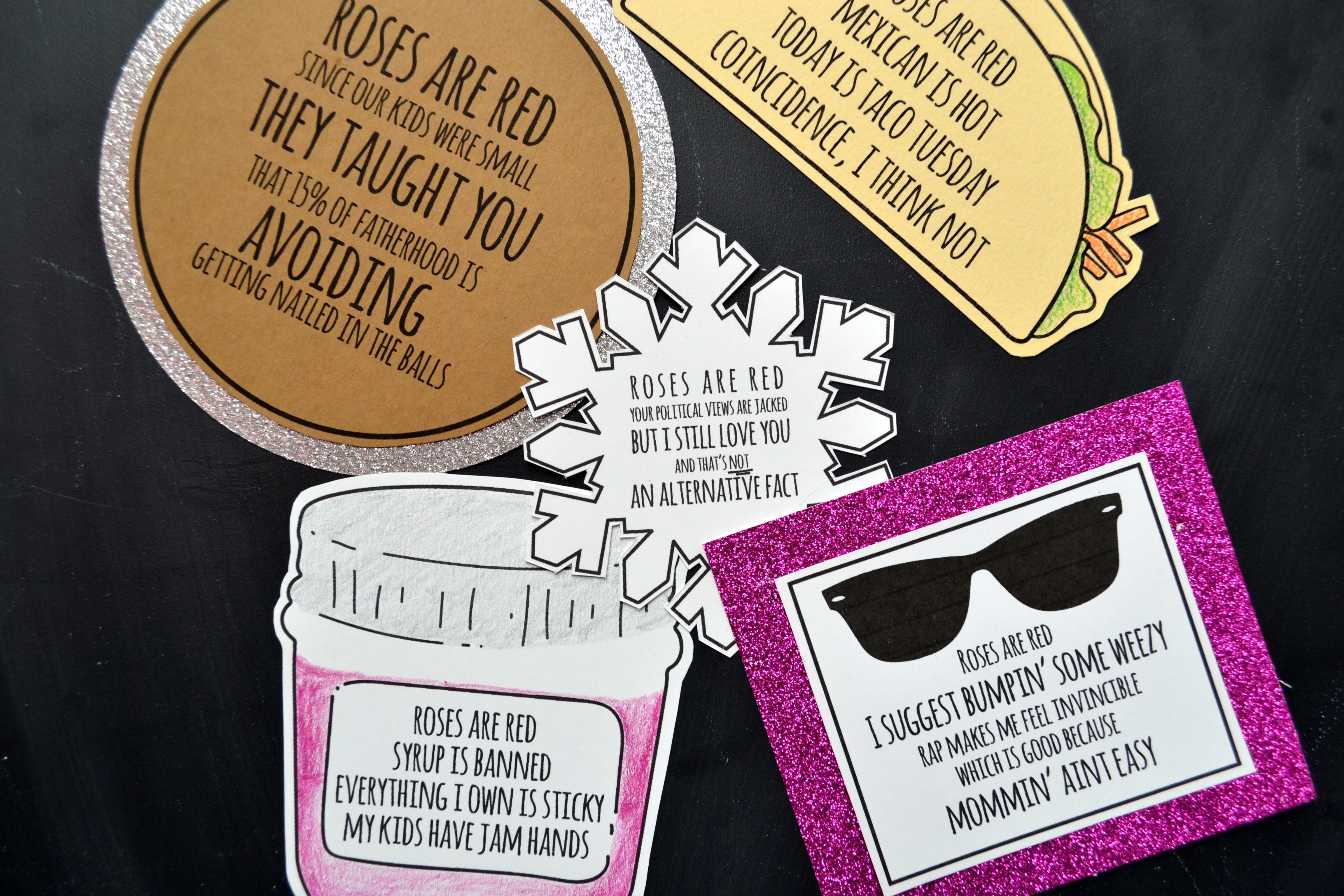 FREE downloadable grownup valentines for ALL the mother fathers ;)