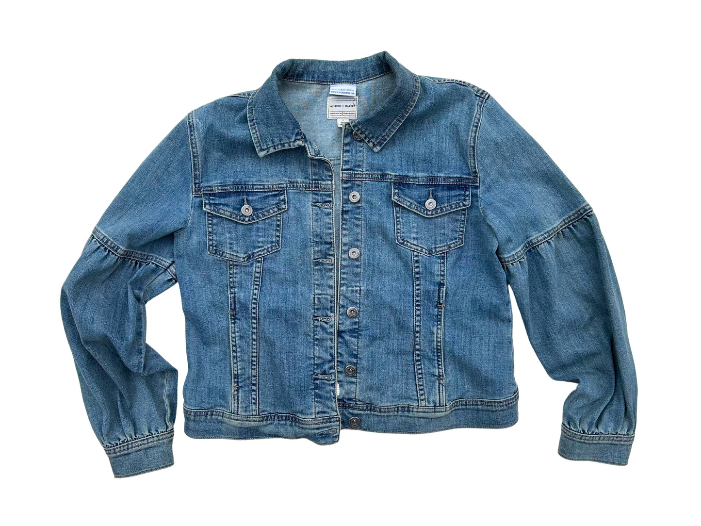 women's upcycled thread painted jacket: you belong among the wildflowers